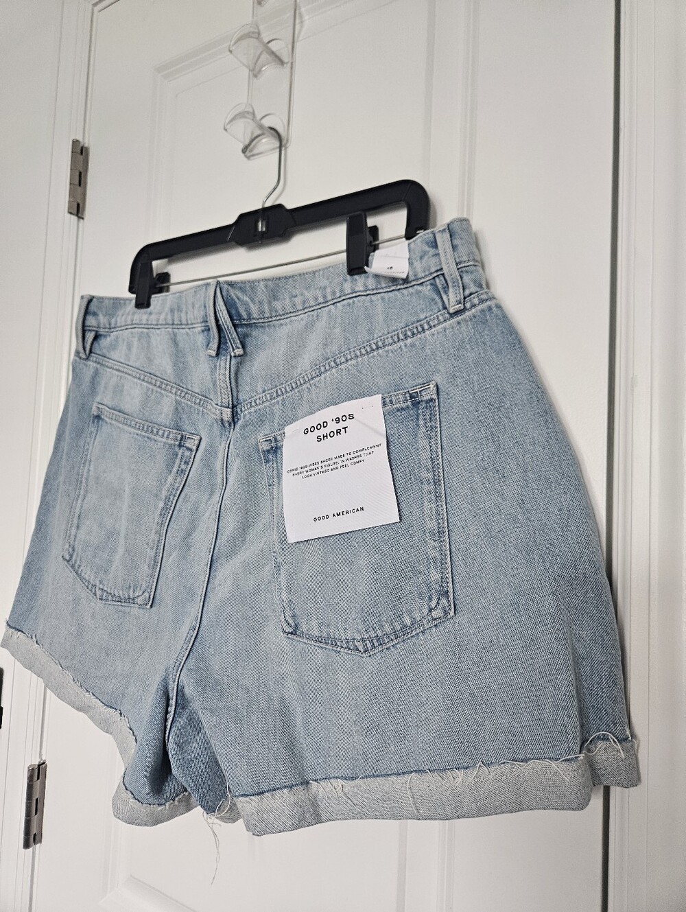 NWT Good American Size 15 Good '90s Shorts in Indigo872 $99 - Picture 9 of 12